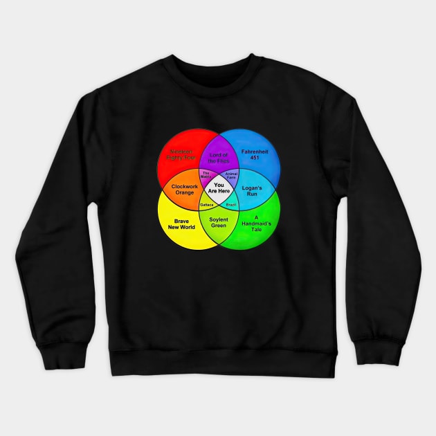 You are here Crewneck Sweatshirt by obstinator